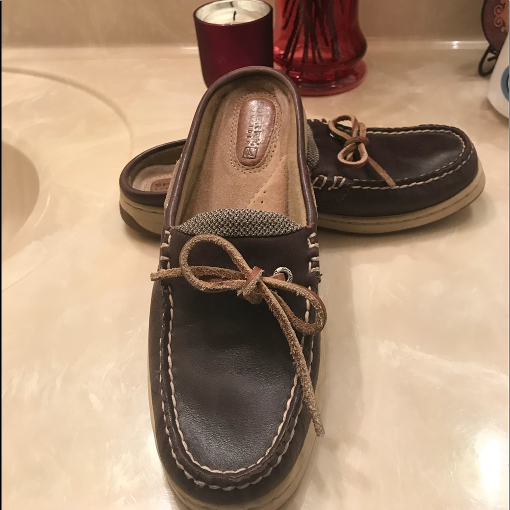 Sperry slip on shoes Dark brown Size 6